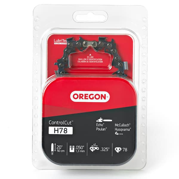 Oregon H78 Chainsaw Chain for 20in. Bar Fits Echo, Husqvarna, John Deere, Poulan, Josnered, Craftsman, Makita and others