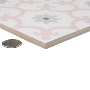Daria Rose 9-3/4 in. x 9-3/4 in. Porcelain Floor and Wall Tile (10.88 sq. ft./Case)