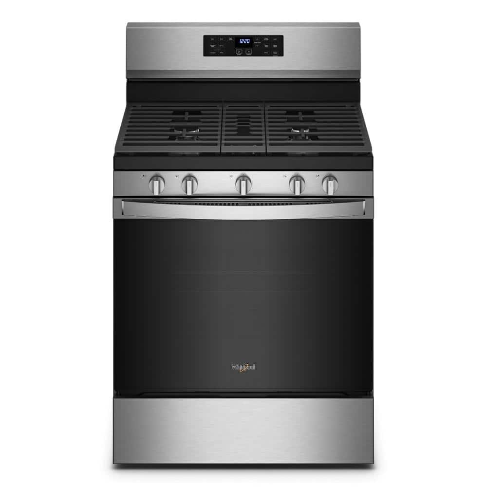 GE 30 in. 4.8 cu. ft. Freestanding Gas Range in Stainless Steel JGBS61RPSS  - The Home Depot