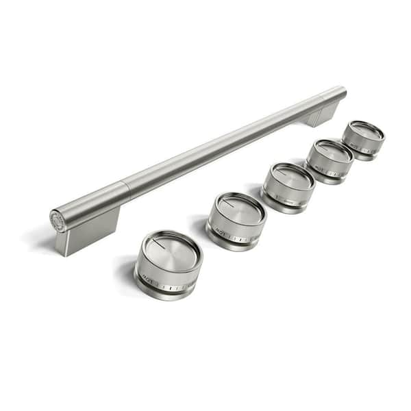 Stainless Steel Slide-In Convection Range Handle and Knob Hardware Accessory Kit 1-pack