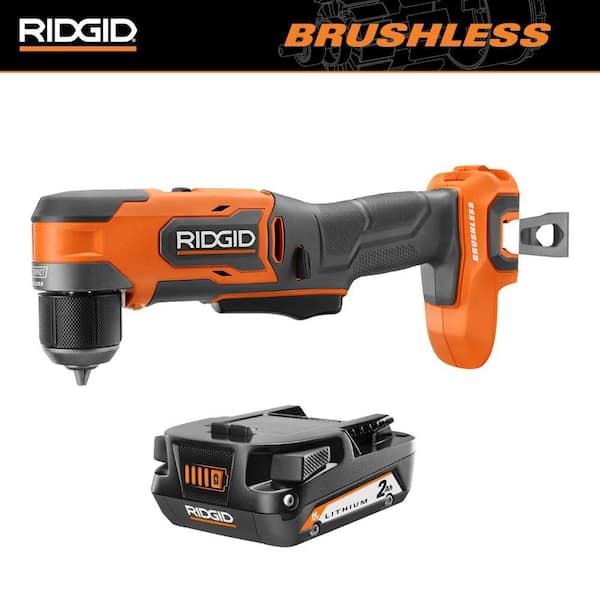 18V SubCompact Brushless Cordless 3/8 in. Right Angle Drill with 2.0 Ah Battery