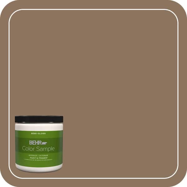 BEHR PREMIUM PLUS 8 oz. #N260-6 Outdoor Cafe Semi-Gloss Interior/Exterior Paint & Primer Color Sample