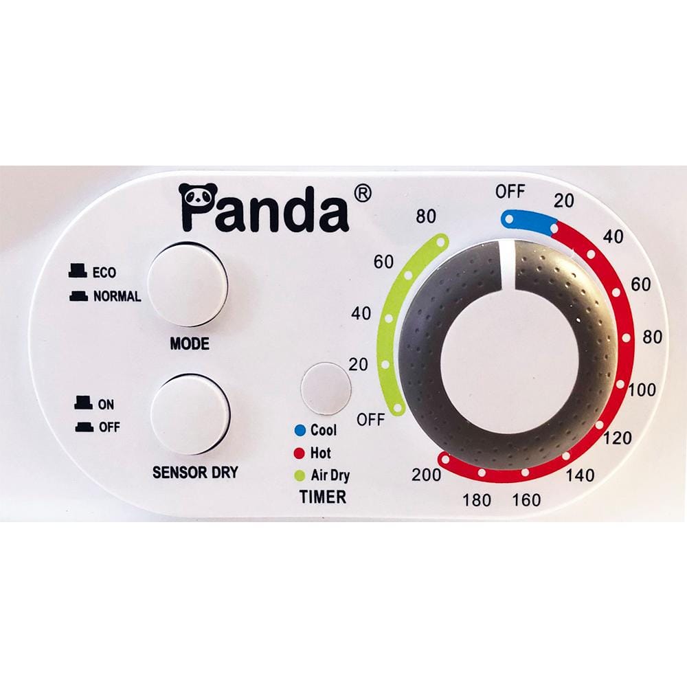Compact White and Black Portable Electric Laundry Dryer with Moisture Sensing