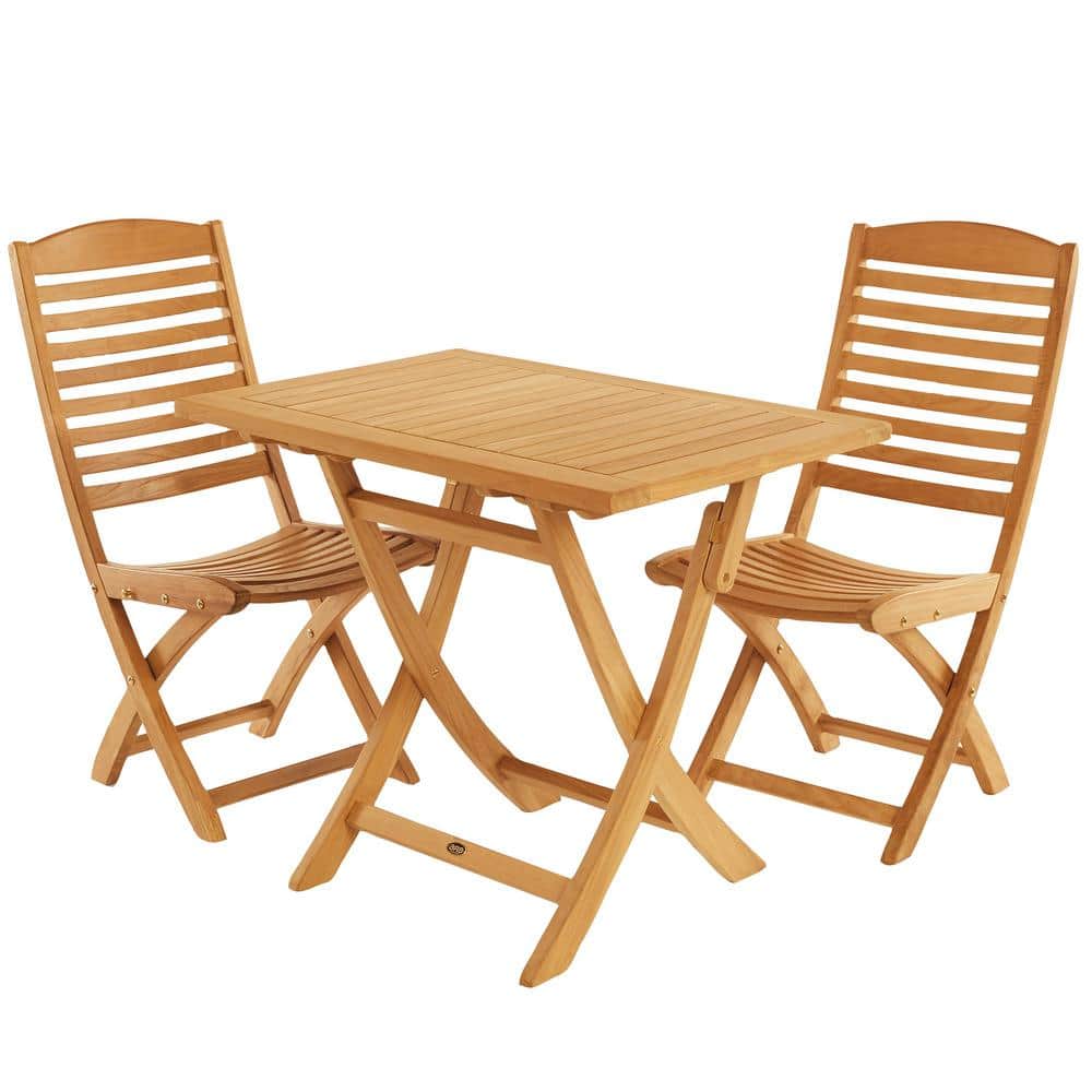Colorado Rectangular Teak Folding Dining Table 36 x 24