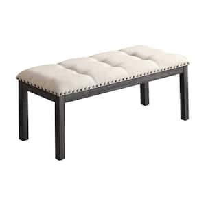 Harrison Antique Grey Dining Bench 50 in. D x 20 in. H