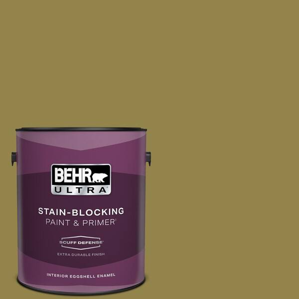 BEHR ULTRA 1 gal. #PPU9-02 Lucky Bamboo Extra Durable Eggshell Enamel Interior Paint & Primer