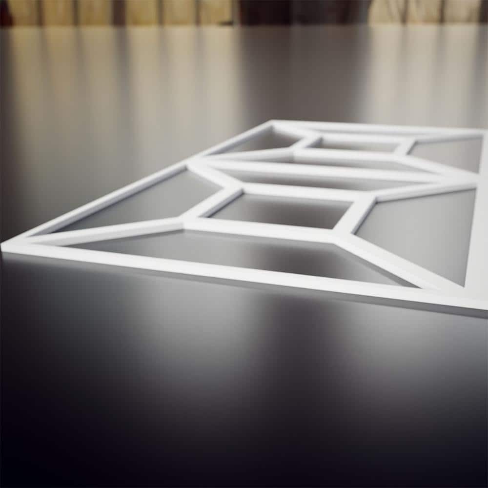 Marion 23'' Unfinished Smooth PVC Fretwork Wall Panel