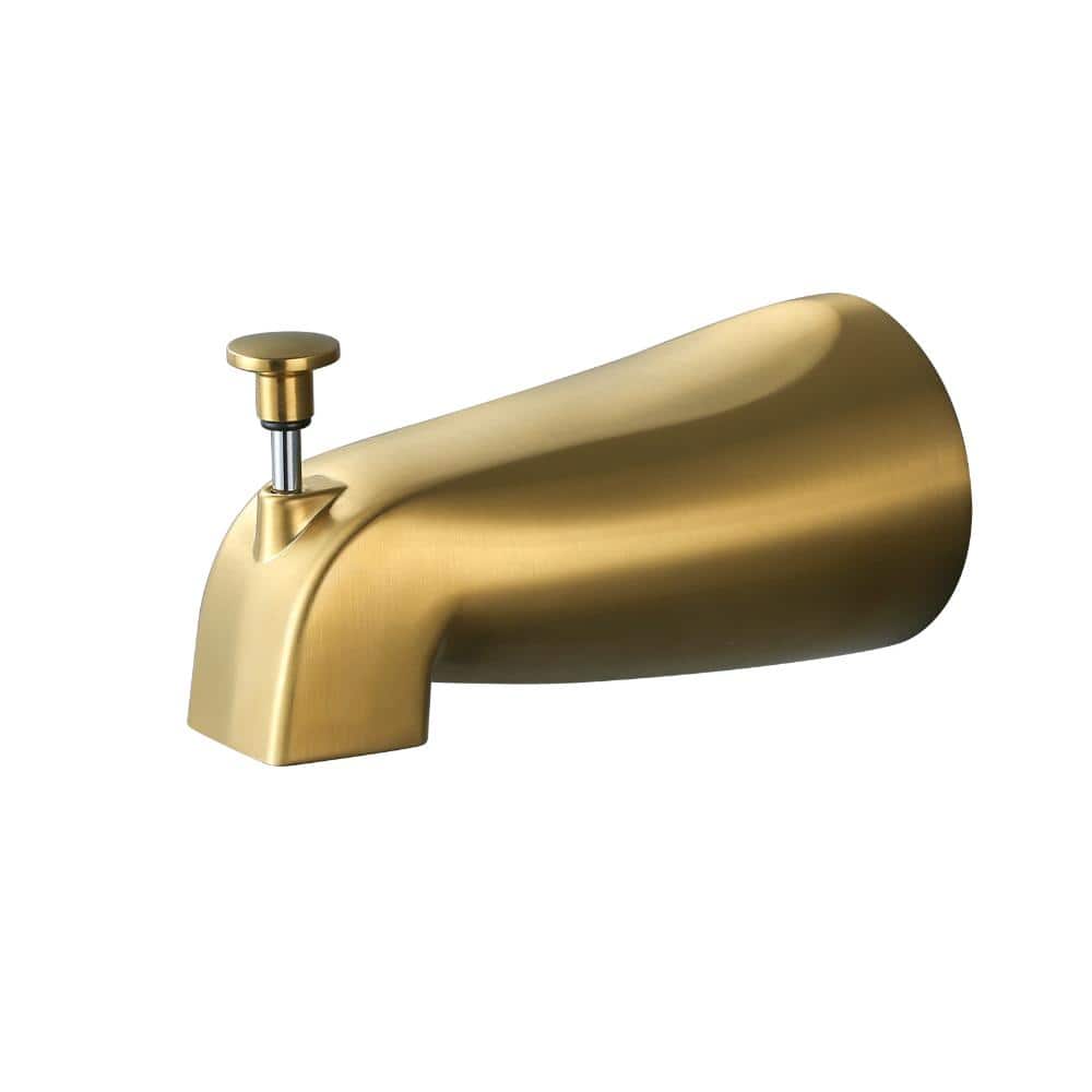 Slip Fit Bathroom Tub Spout with Pull-Up Diverter for 1/2” Copper Pipe in Brushed Gold price history on PriceWatchPro