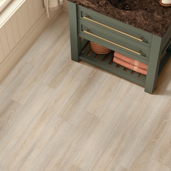 Take Home Sample- Classy Chic Charming Oat 12-MIL x 7 in. x 8 in. Glue Down Waterproof Luxury Vinyl Plank