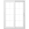 JELD-WEN V4500 60x80 Left-Hand Low-E White Vinyl Double Prehung Patio ...