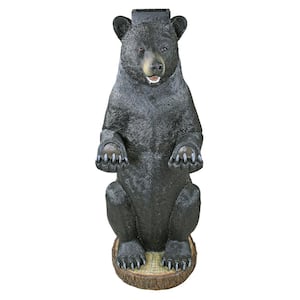 Postal Bear 43 in. H Polyresin Mail Post Sleeve Garden Statue