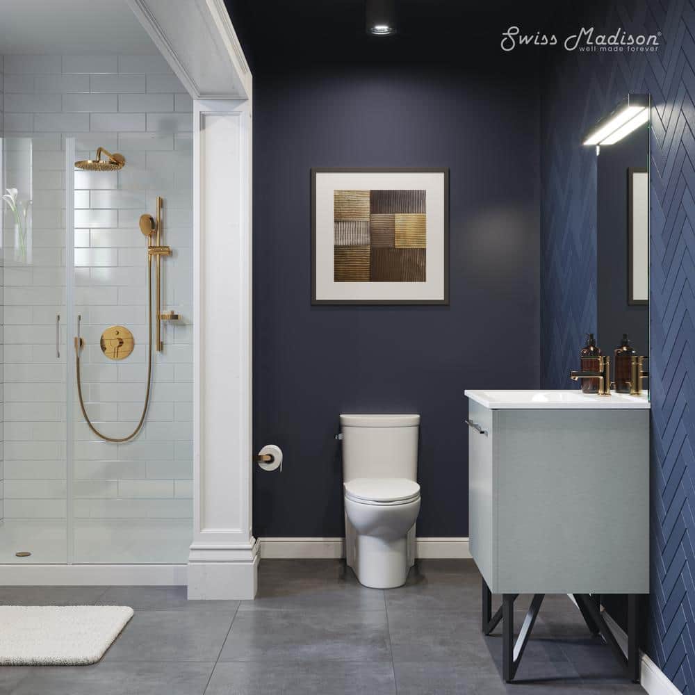 Voltaire 48" x 36" White Acrylic Single-Threshold Shower Base