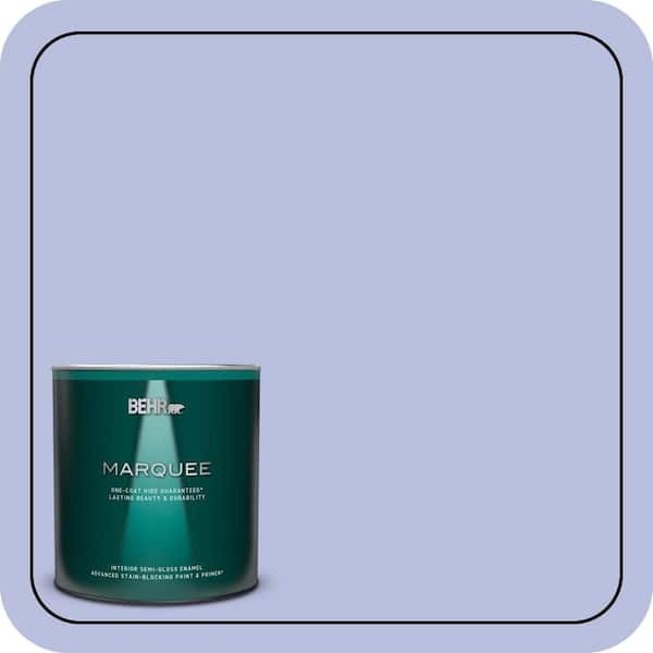 BEHR MARQUEE 1 qt. #MQ4-31 Stardust Evening One-Coat Hide Semi-Gloss Enamel Interior Paint & Primer