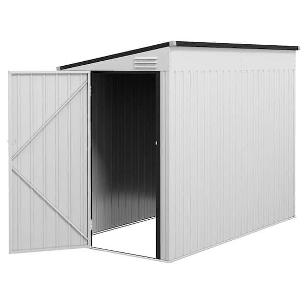4 ft. W x 8 ft. D Metal Shed with Single Door (32 sq. ft. )