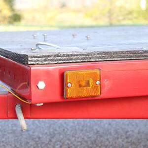 Stud-Mount Rectangular Amber Clearance Trailer Light