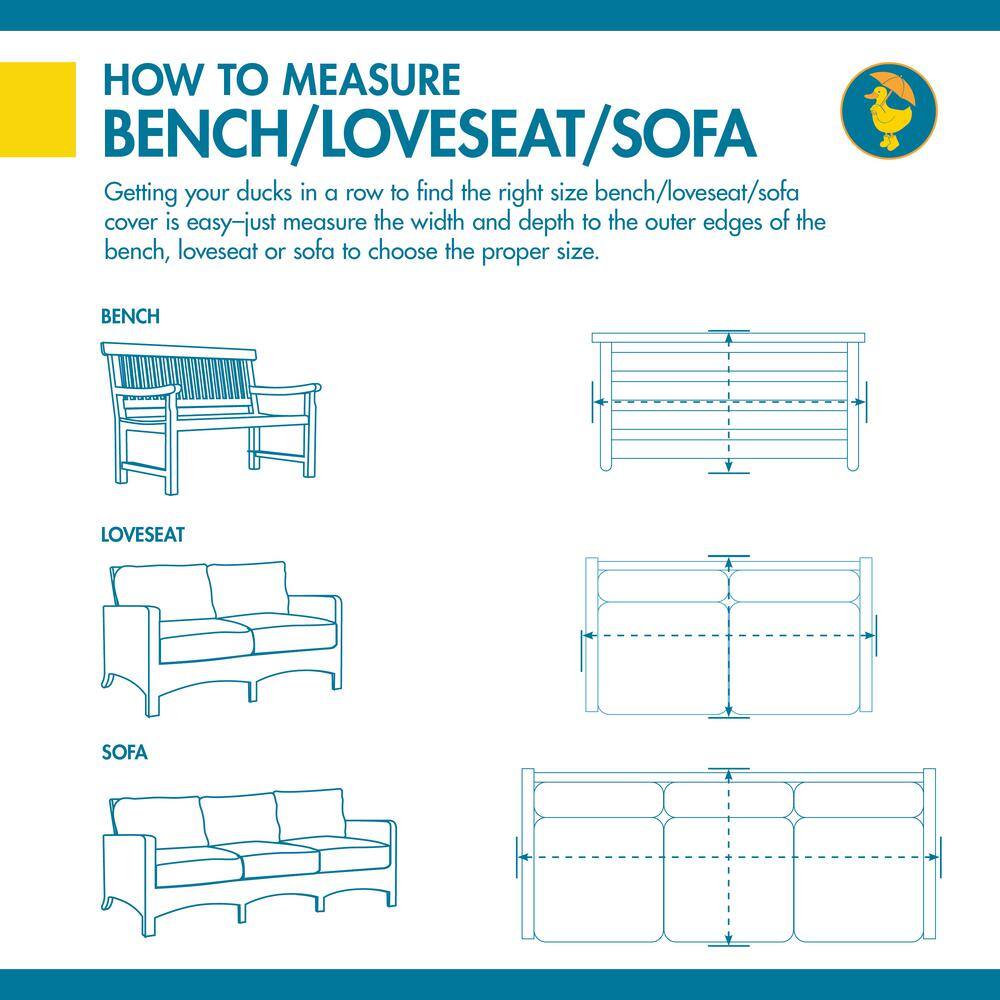 Essential Water-Resistant Beige Patio Loveseat Cover