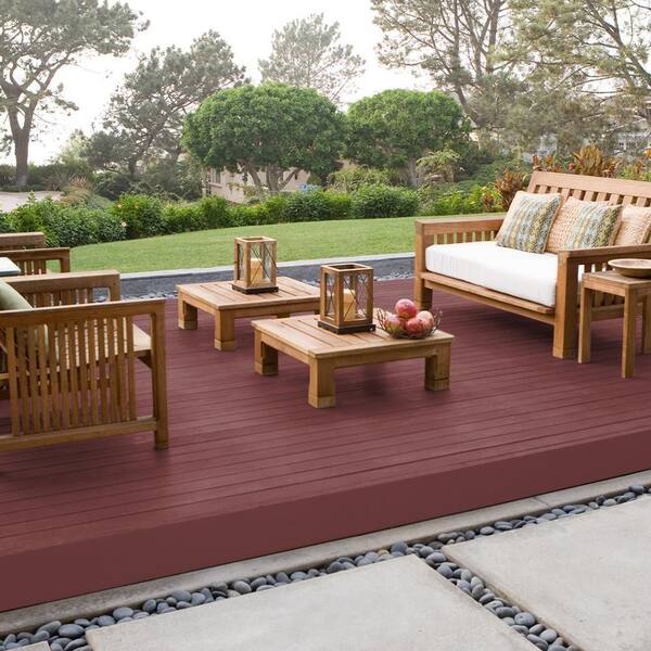 BEHR PREMIUM 1 gal. #PPF-01 Tile Red Solid Color Waterproofing