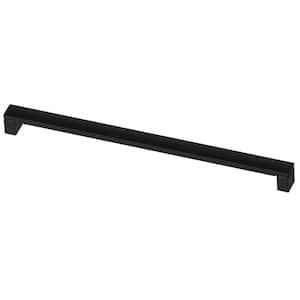 Simply Geometric 12 in. (305 mm) Modern Matte Black Cabinet Drawer Pull