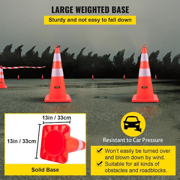 Custom Color 28 Traffic Cones Pack - Traffic Cones For Less