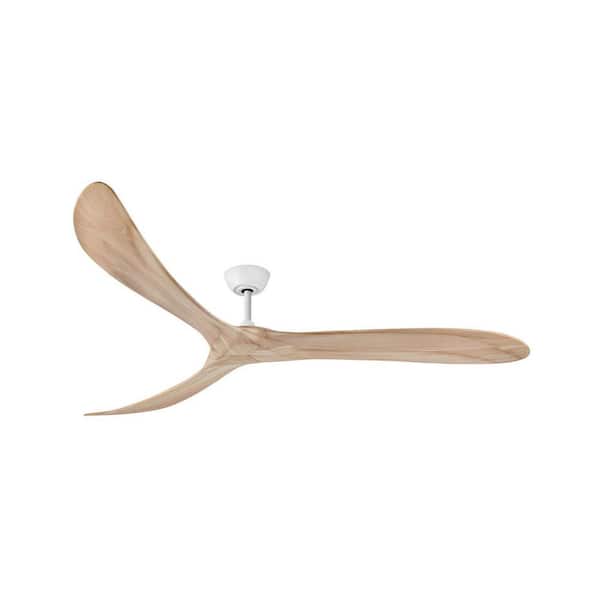 HINKLEY SWELL 80.0 in. Indoor/Outdoor Ceiling Fan Matte White with Remote Control