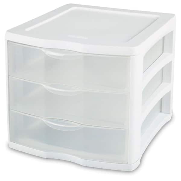Sterilite Clearview Plastic Small 5 Drawer Desktop Storage Unit, White (12  Pack) 12 x 20758004 - The Home Depot