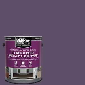 1 gal. #M560-7 Muscat Grape Textured Low-Lustre Enamel Interior/Exterior Porch and Patio Anti-Slip Floor Paint