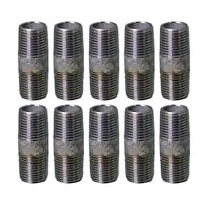 3/8 in. x 4 in. Galvanized Steel Pipe Nipple (10-Pack)