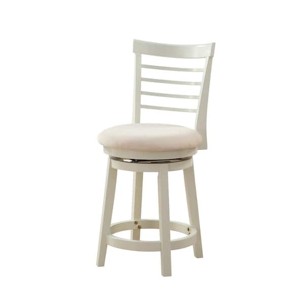 Powell Company Harbour 43 in. Tall White Counter Stool