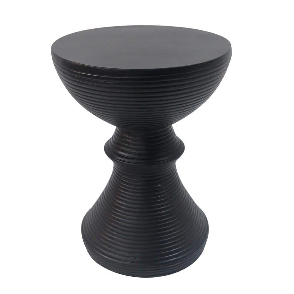 16.25 in Black Concrete Outdoor Side Table for Patio price history on PriceWatchPro