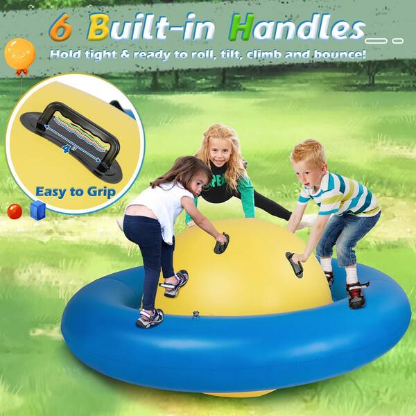 Costway 7.5 ft. Inflatable Dome Rocker Bouncer with 6