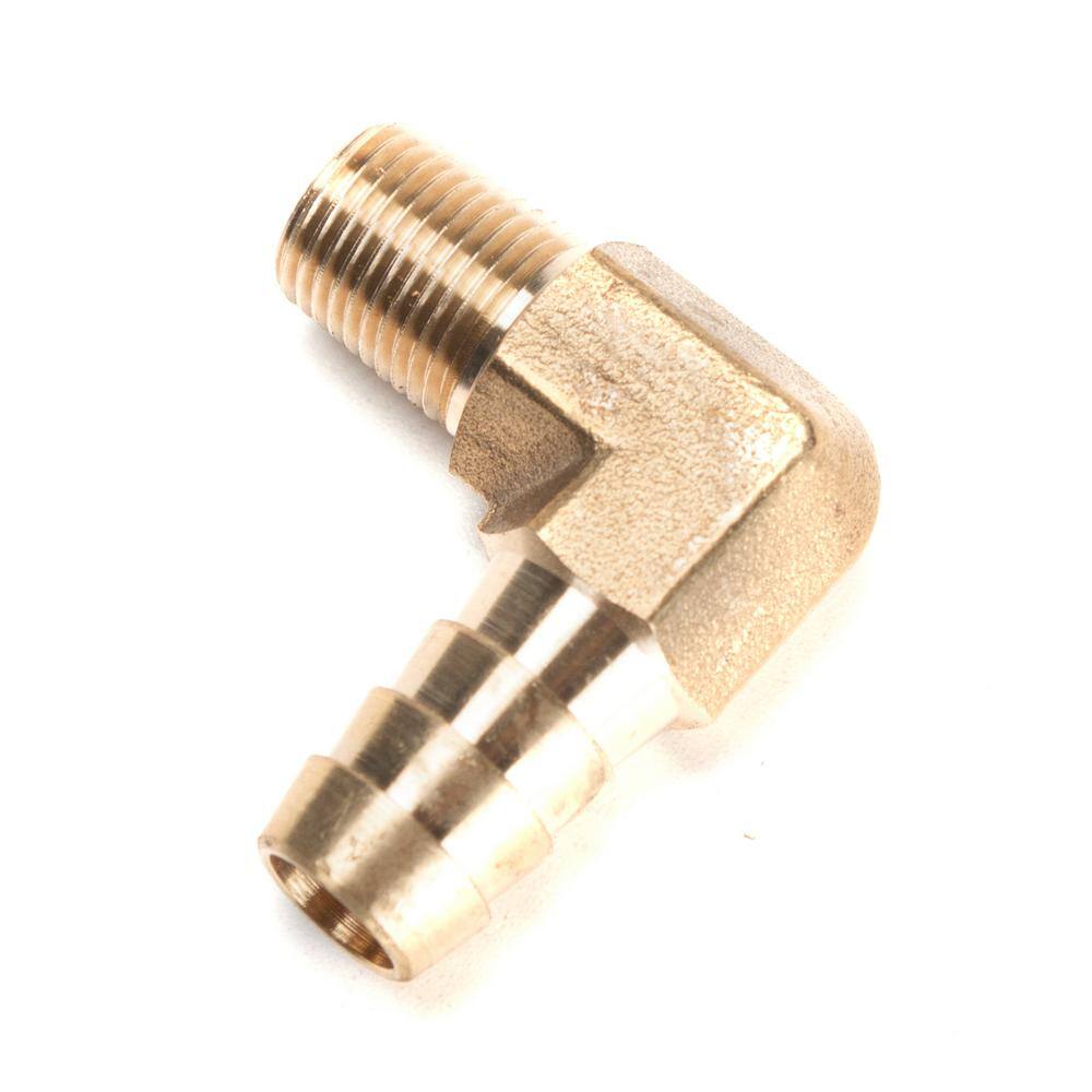 3/8 in. I.D. x 1/8 in. MIP Brass Hose Barb 90-Degree Elbow Fittings (5-Pack) price history on PriceWatchPro