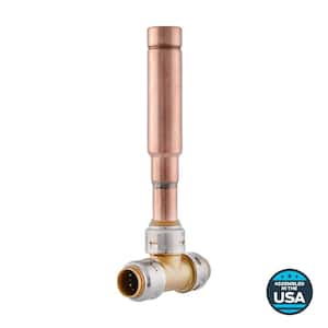 Max 1/2 in. Push-to-Connect Brass Residential Water Hammer Arrestor Tee