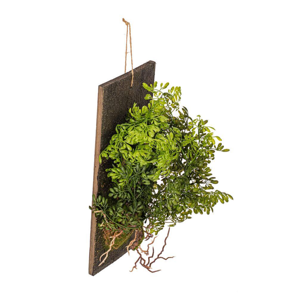 Patriotic 24" Mixed Greenery Topiary with Wooden Base