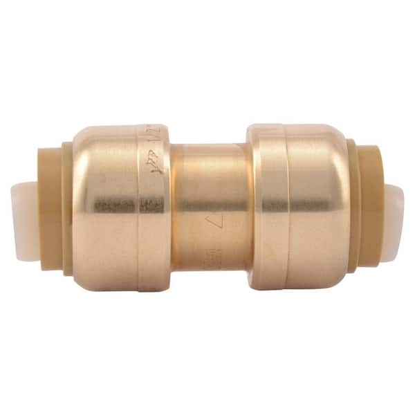 SharkBite 1/2 in. Push-to-Connect Brass Coupling Fitting (10-Pack)