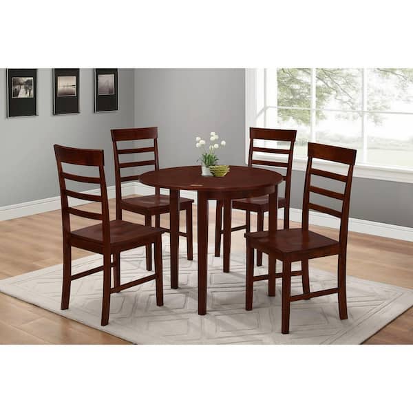 4D Concepts Springfield Antique Oak Wood Dining Chair (Set of 2)