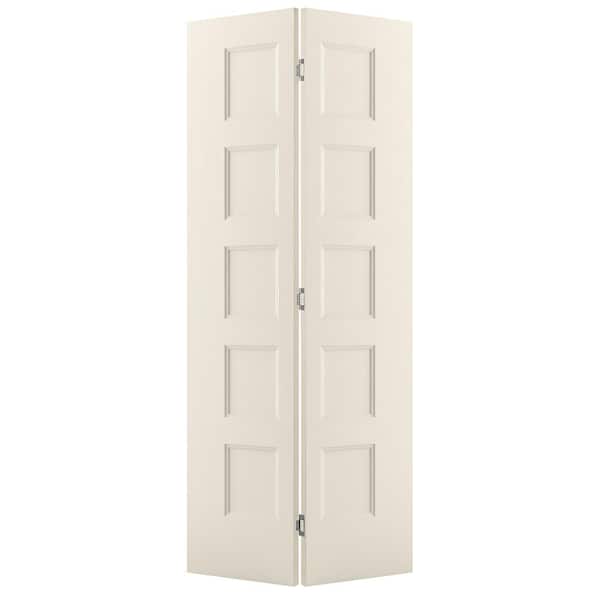 JELD-WEN 36 in. x 80 in. Conmore Primed Smooth Molded Composite Closet Bi-Fold Door