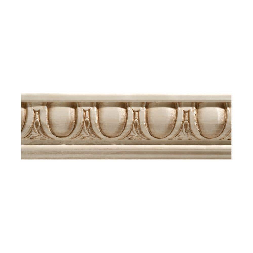heroin Myrde lotteri Ornamental Mouldings 1691-8FTWHW . 843 in. D X 2.25 in. W X 96 in. L  Unfinished White Hardwood Egg & Dart Chair Rail Moulding 1691-8FTWHW - The  Home Depot