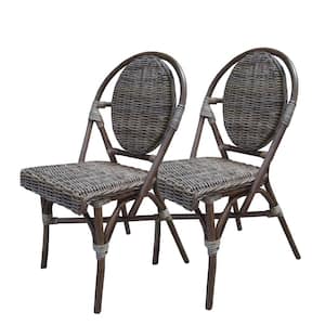 Paris Kubu Grey Bistro Chair (Set of 2)