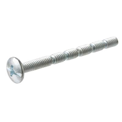 Meets ASME B18.6.3 Steel Truss Head Machine Screw #10-24 Thread Size Slotted Drive Imported Fully Threaded Pack of 100 5/16 Length Zinc Plated Finish 
