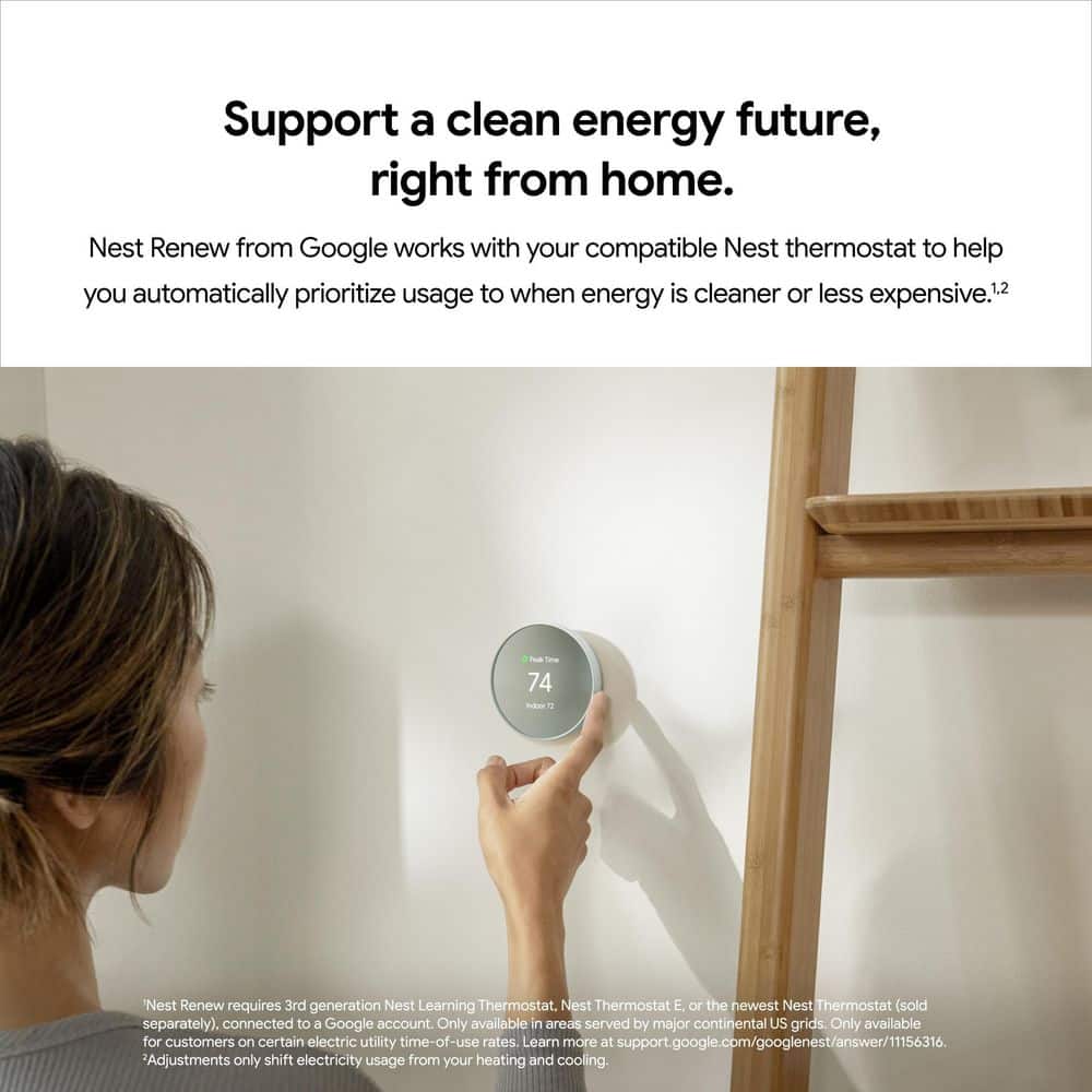 Fog Round Programmable Digital Smart Thermostat with Mounting Hardware