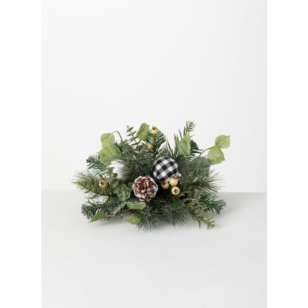SULLIVANS 6" Artificial Flocked Green Pine Orb
