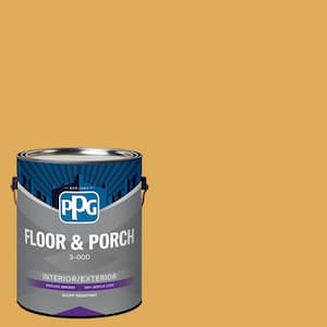 1 gal. PPG1208-5 Brown Mustard Satin Interior/Exterior Floor and Porch Paint