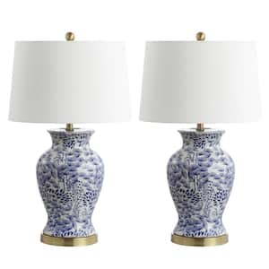 Alona 27.5 in. Blue/White Table Lamp