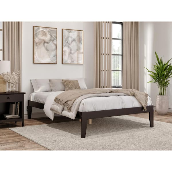 AFI Colorado 53-3/8 in. W Espresso Dark Brown Full Size Solid Wood Frame with Turbo USB Device Charger Platform Bed