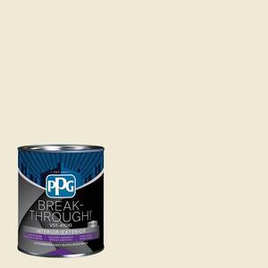 1 qt. PPG1105-1 Creamy White Semi-Gloss Interior/Exterior Paint Low VOC