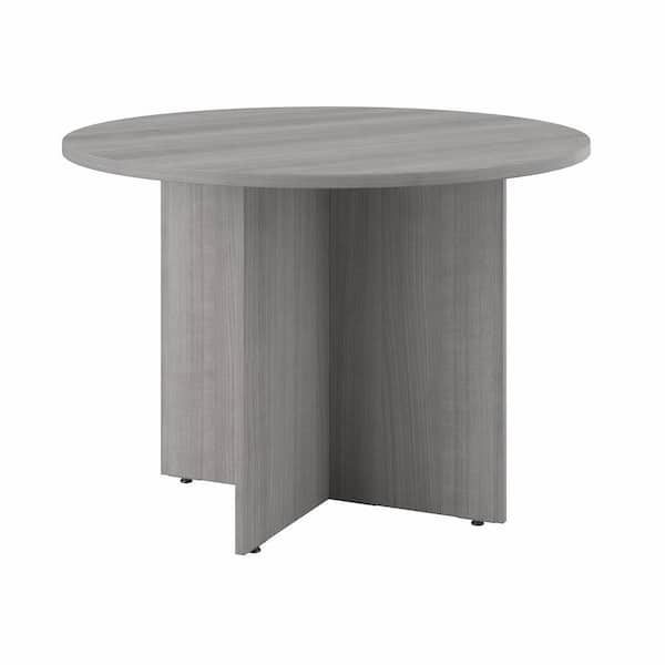 41.38 in. Round Platinum Gray Laminate Conference Table Desk 99TB42RPG ...