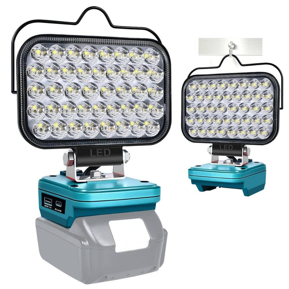 90-Watt 18-Volt 7000 Lumen LED Work Light Flashlight with USB Charging, Portable Flood Light, Cordless price history on PriceWatchPro