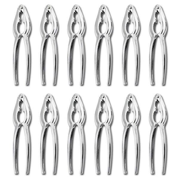 12 Pcs Crab Crackers and Tools, Crab Crackers Sets, Lobster Crackers, Heavy Duty Seafood Cracker Tools, Nut Cracker Set