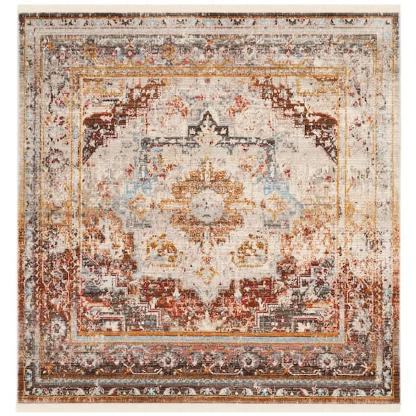 SAFAVIEH Vintage Persian Cream/Multi 5 ft. x 5 ft. Square Area Rug