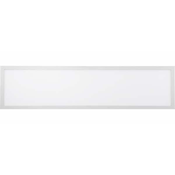 Worldwide Lighting 1 ft. x 4 ft. 32-Watt White Integrated LED Edge-Lit Flat Panel T-Bar Grid Recessed Troffer Light